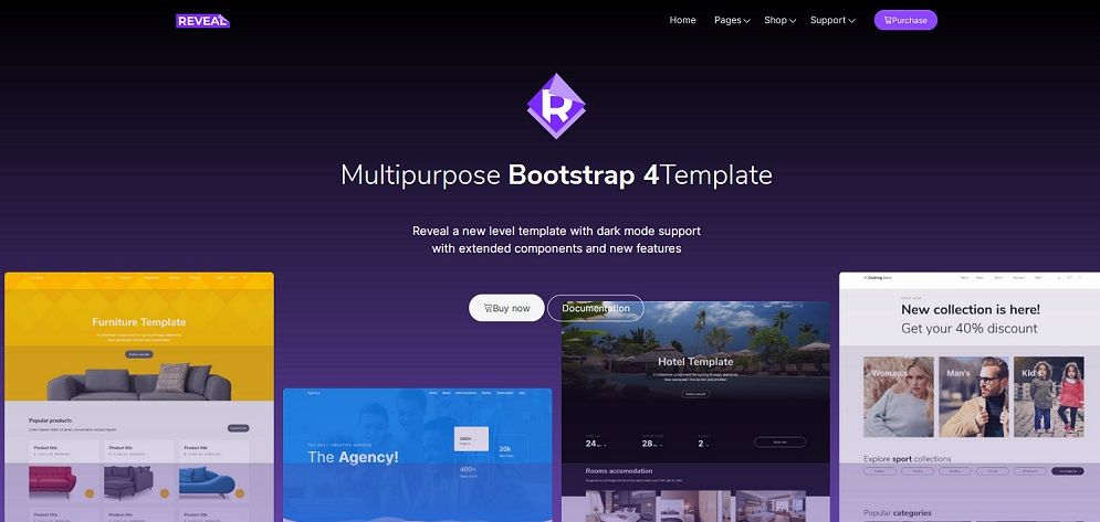 Boostrap外贸电子商务网站模板-Reveal